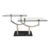 Table basse en métal, design danois, années 1990, production : Danemark