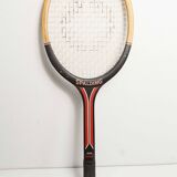 1970 Spalding black and red wooden tennis racket