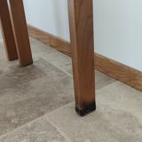 Vintage chairs in solid elm and leather