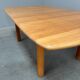 Large solid oak dining table by Wasa, 1990s