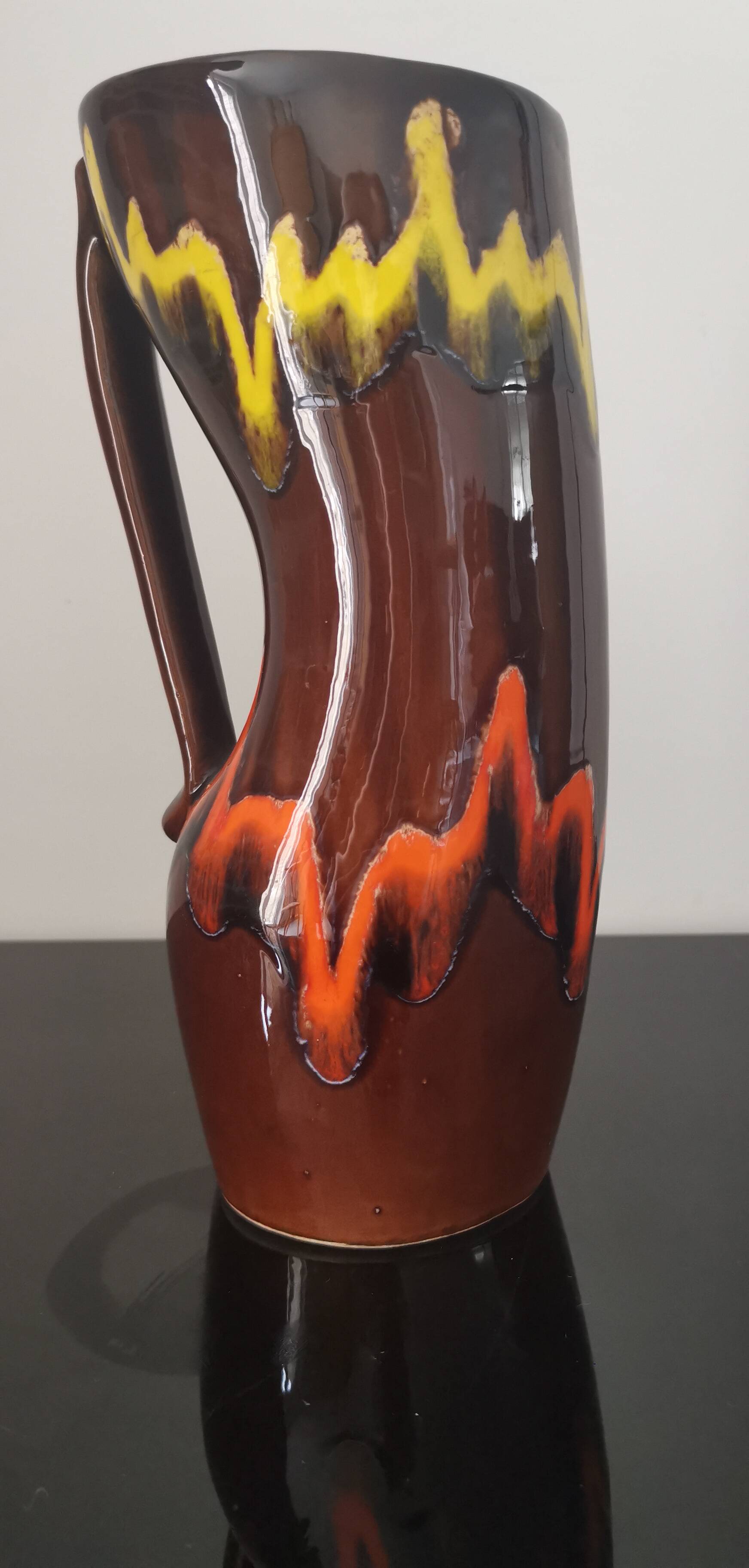 Old Anjou ceramic vase