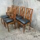 Series of 6 chairs back Lyres