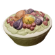 Basket / vegetable dish in Barbotine