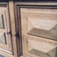 Brutalist Handcrafted Oak 2 Door Cabinet, Belgium, 1950s