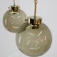 Set of Three Glass Pendants by Kamenicky Senov, 1970s
