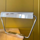 Vintage adjustable modernist wall lamp, chromed metal, France 1960