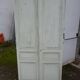 Pair of closet door old green patina