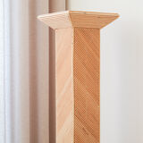 Vintage rattan pedestal, 1980s.