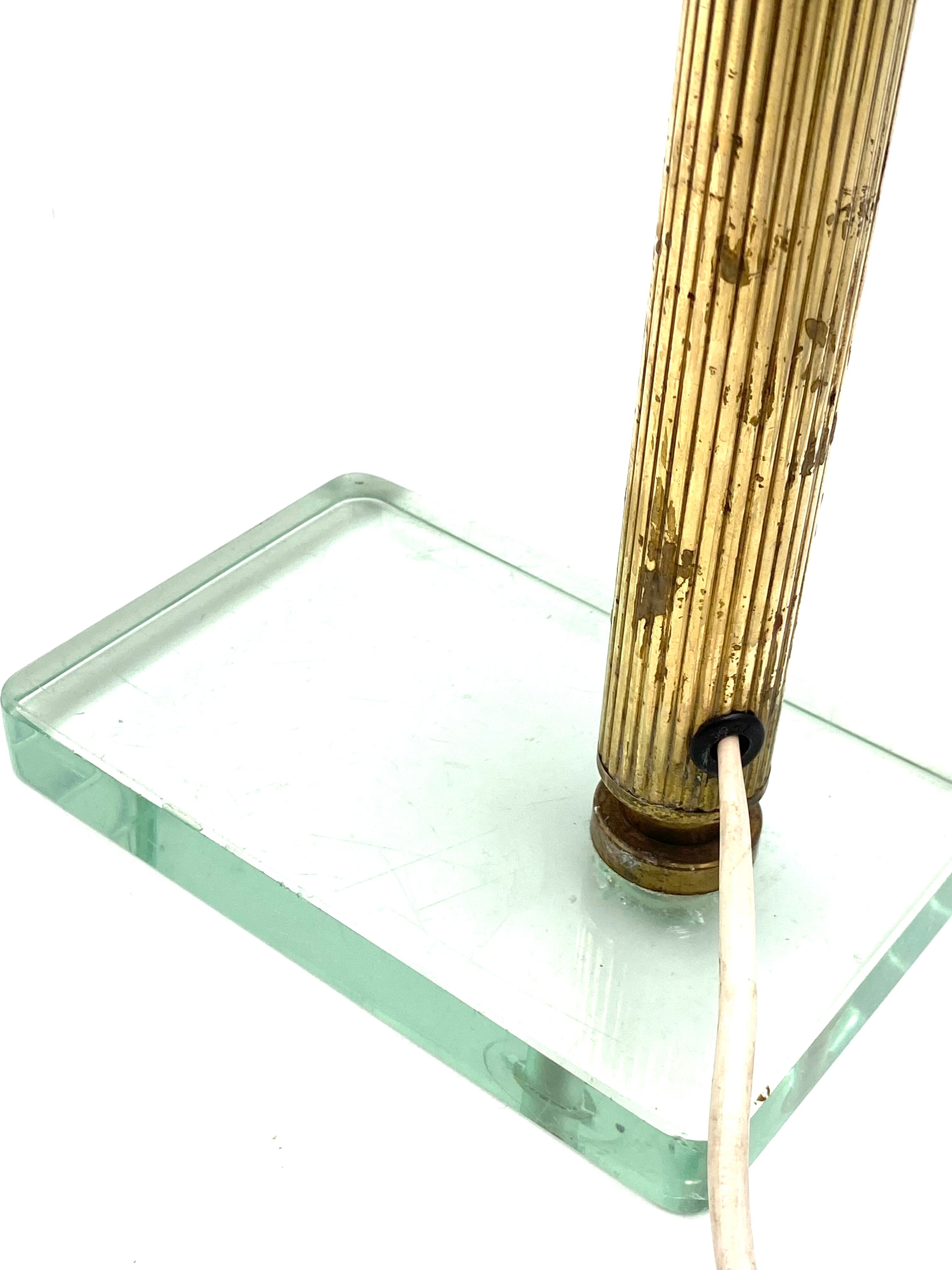 Brass table desk lamp, Fontana Arte, circa 1940