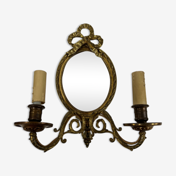 Louis XVI style bronze mirror sconces sold individually