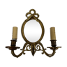 Applique miroir en bronze style louis xvi