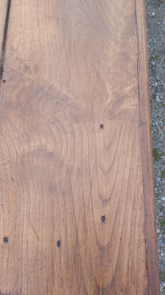 Oak and chestnut farm table