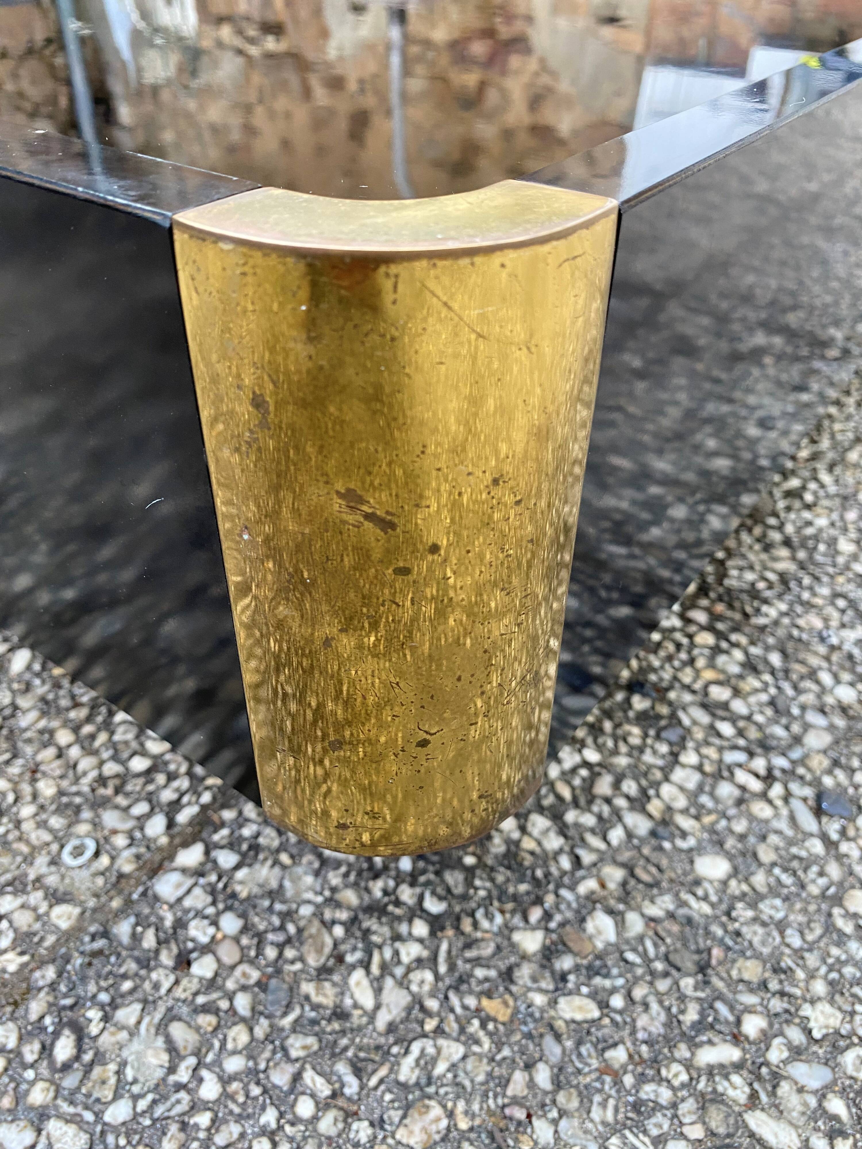 Vintage black coffee table from the 50s