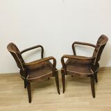 Paire de fauteuils Bridge