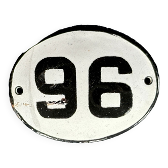 Enamel metal numbers made in europe