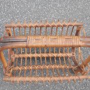 Porte-revue en rotin, années 60