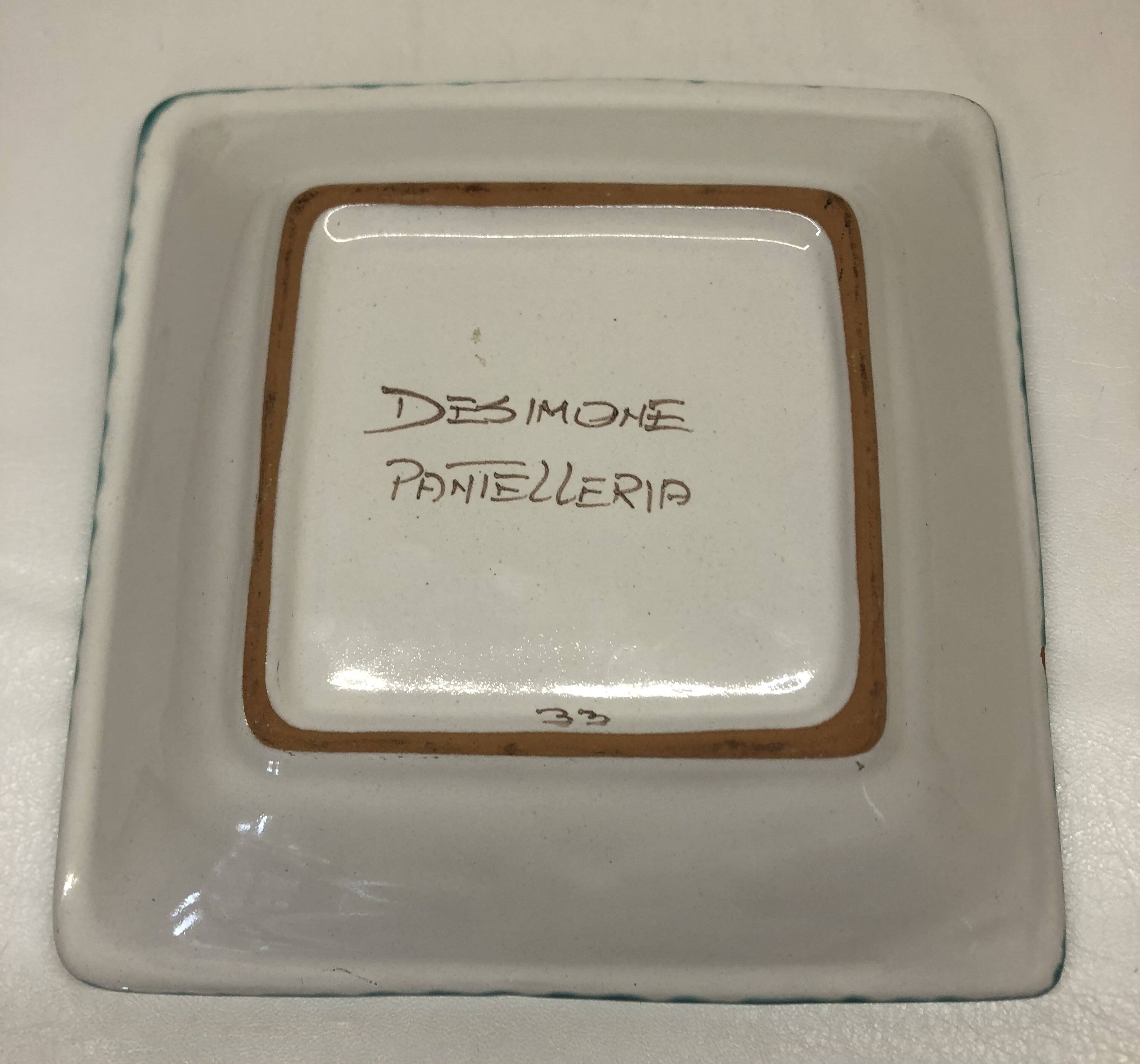 Italian ceramic empty pocket by Desimone