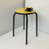 Yellow vintage stool