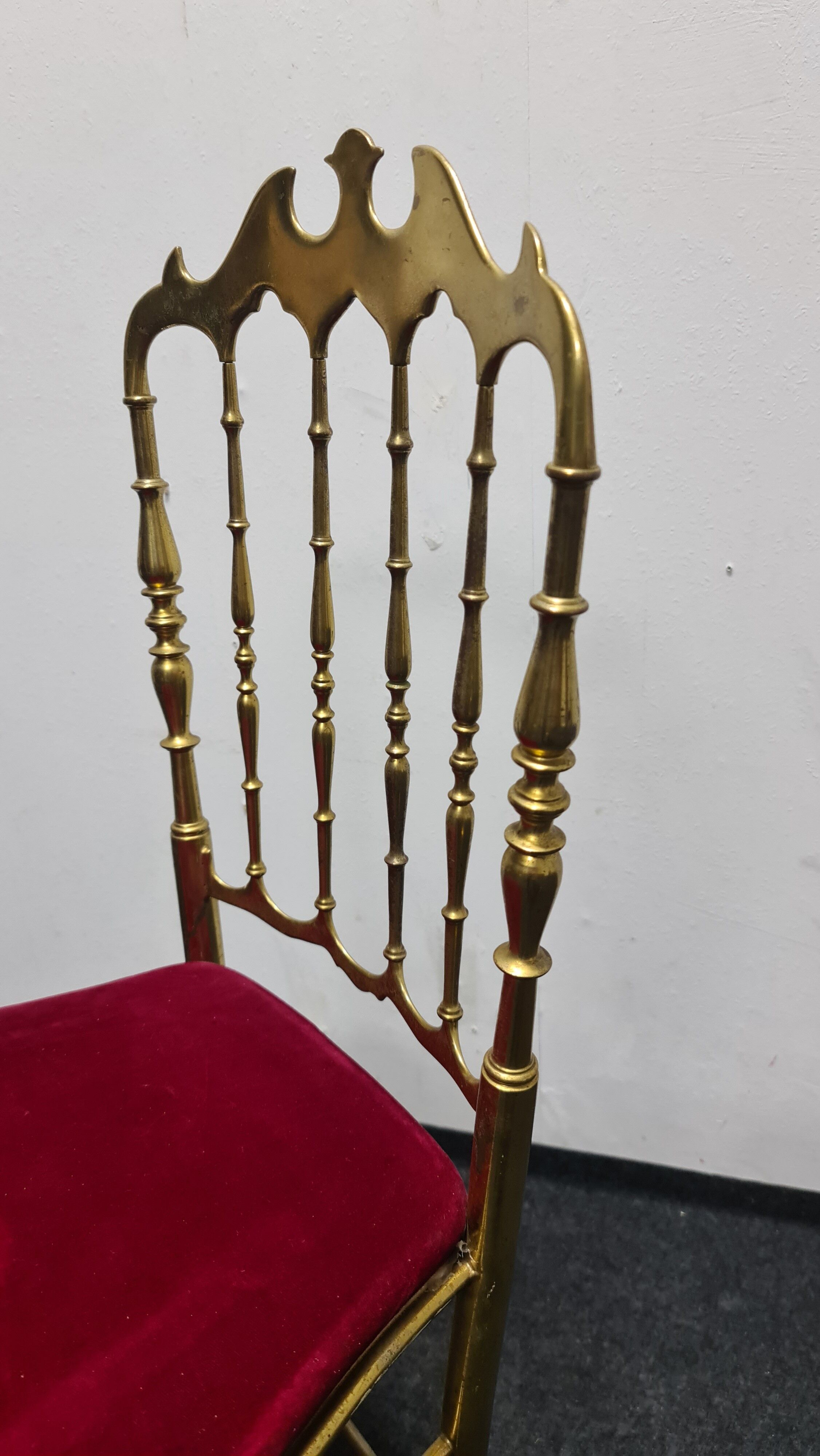 Vintage brass Chiavari chair