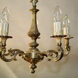 Bronze chandelier with 5 arms of light