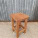 Tabouret de ferme vintage en chêne