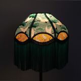 Retro bedside lamp with fringe "Talina".