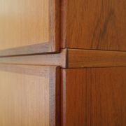 Armoire en teck, design danois, années 1970, fabricant : Omann Jun
