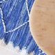 Tapis de couloir bleu