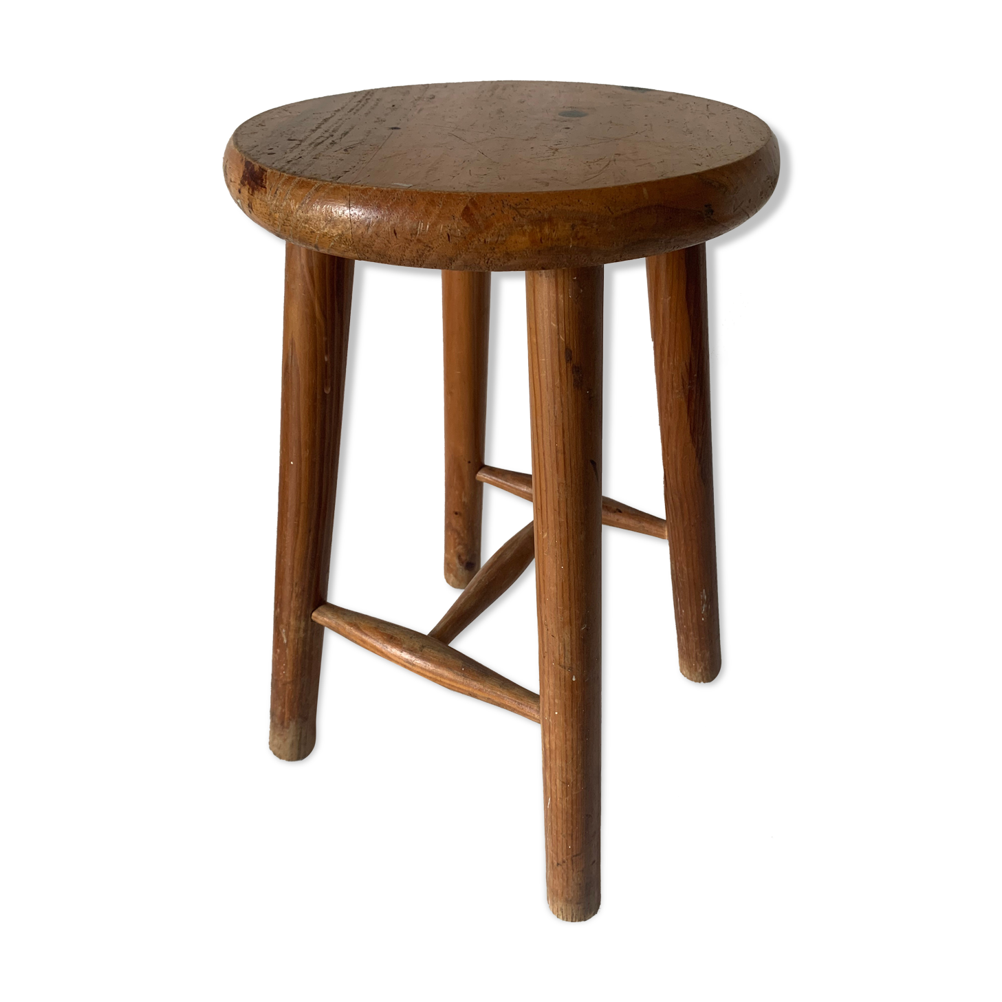 Light wood stool