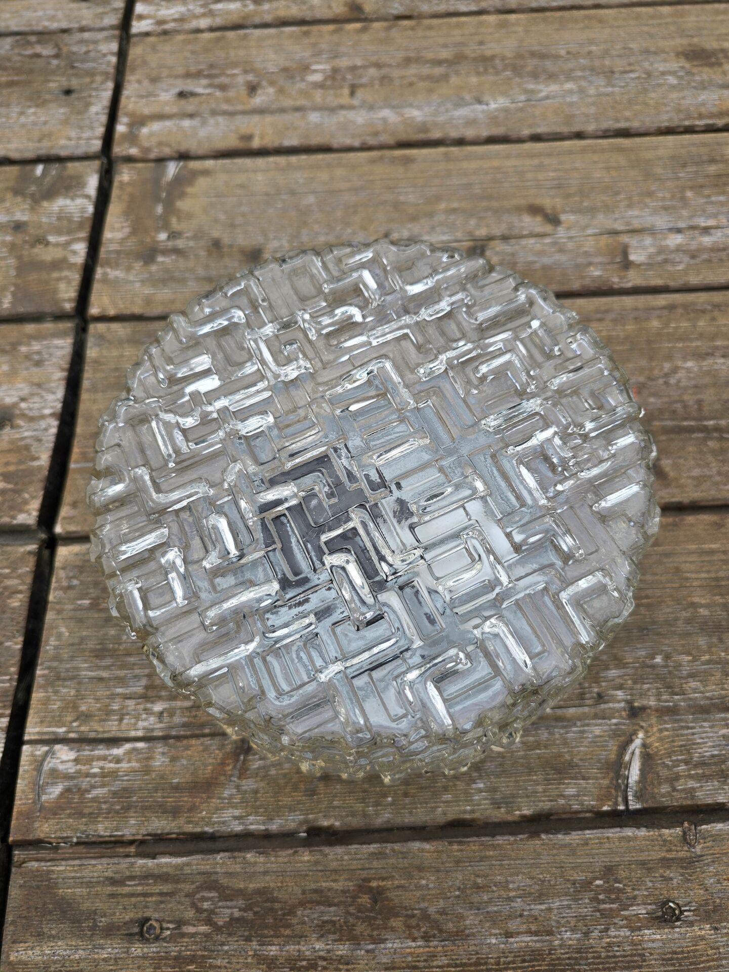 Pair of Vianne glass ceiling lights