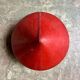 Red leather-covered hat box, China 19th century
