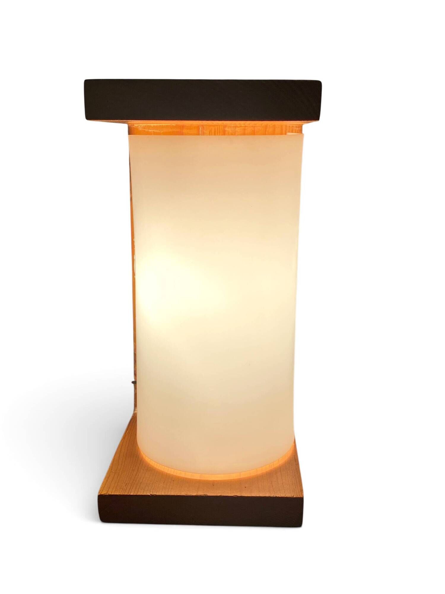 Vintage wall lamp in pine by René Martin cabinetmaker Charlotte Perriand