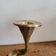 Art Deco bronze snake candle holder