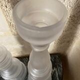 Pair of art deco candle holders