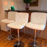 Set of three vintage bar stools