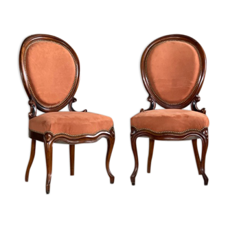 Pair of Louis Philippe style chairs