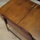Walnut sewing table, Italian design, 1970s, production: Italy