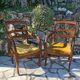 Pair of Empire style armchairs