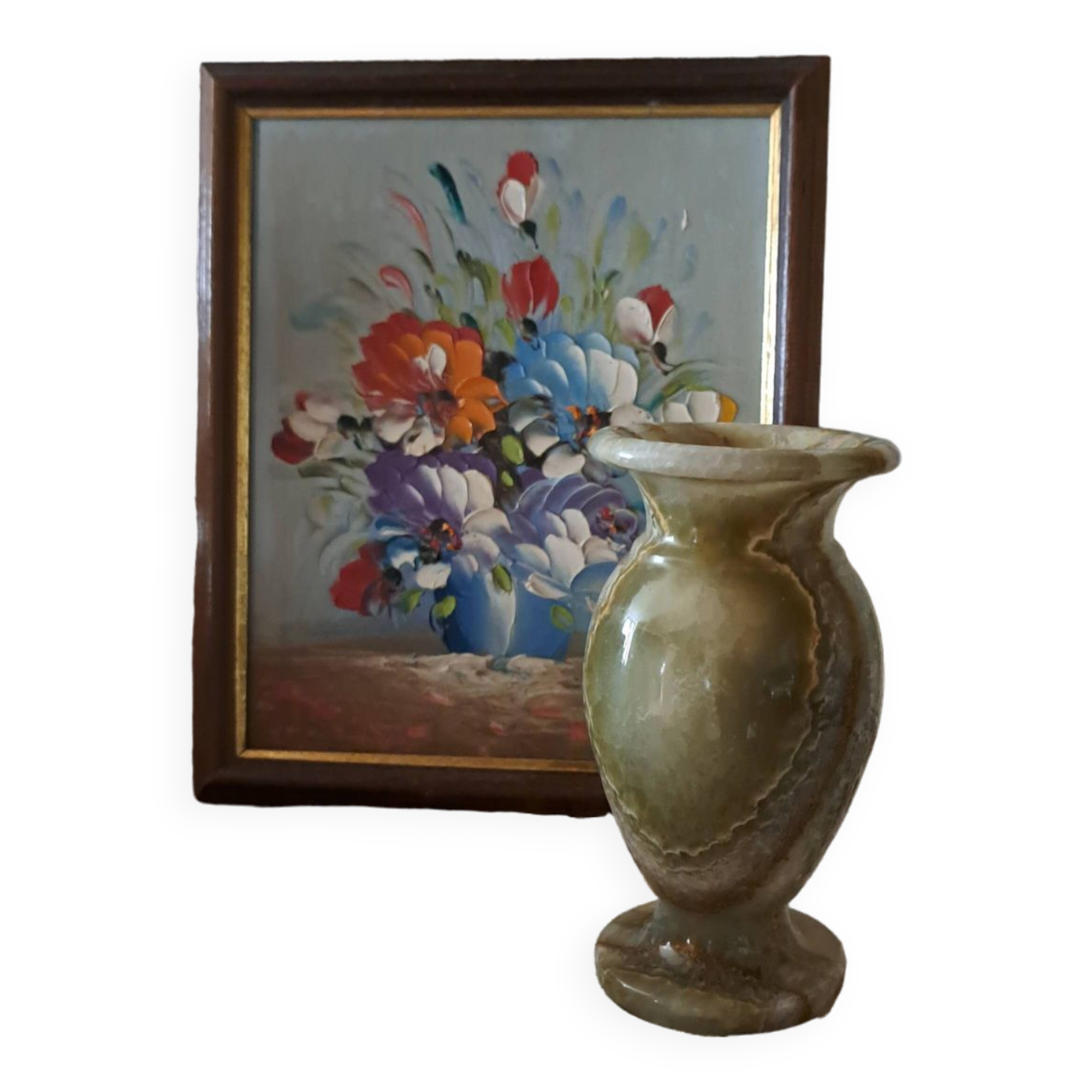 Onyx baluster vase