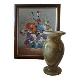 Onyx baluster vase