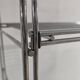 Balton vintage shelf from the 1980s in chrome metal – 215 cm