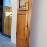 Encoignure armoire d'angle vitré en merisier ancienne 1900s