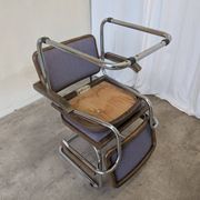 Set of 2 Vintage Office Purple Cesca Style Armchair / Stol Kamnik Yugo