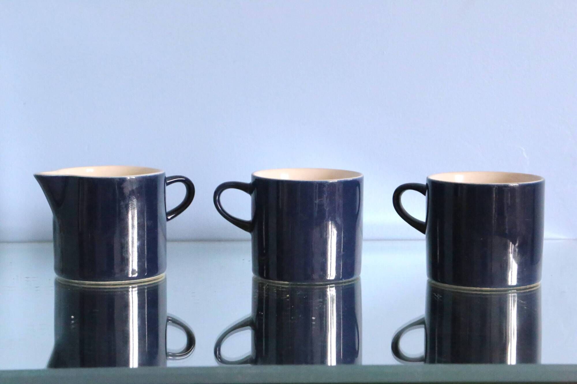 Espresso cups and milk jug, Melitta, Stockholm model, 1960