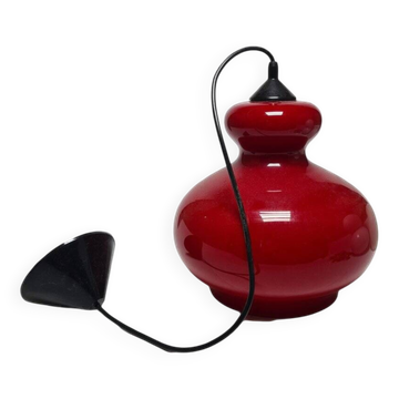 Lampe à pendentif postmoderne par Polam Wieliczka, Pologne, années 1980