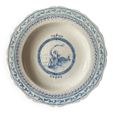 Delft plate Néréide 17th century