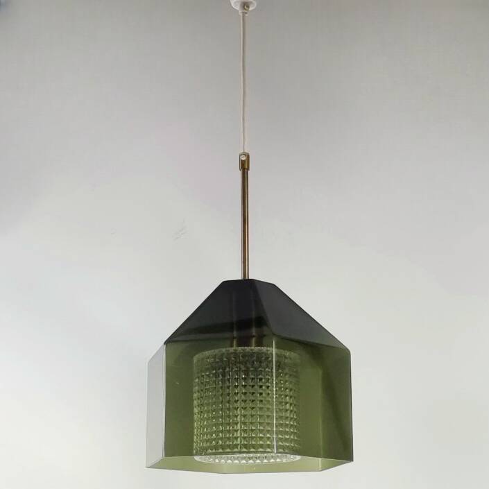 Mid-Century Scandinavian Glass Ceiling Light by Carl Fagerlund for Orrefors, 1960s
