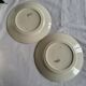 2 Vincennes earthenware dinner plates, Paris