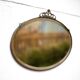 Art nouveau bronze mirror, art deco mirror, oval mirror, beveled mirror, wall decoration, mirror
