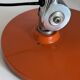 1960s vintage desk lamp Fase Faro Madrid orange - 52 cm